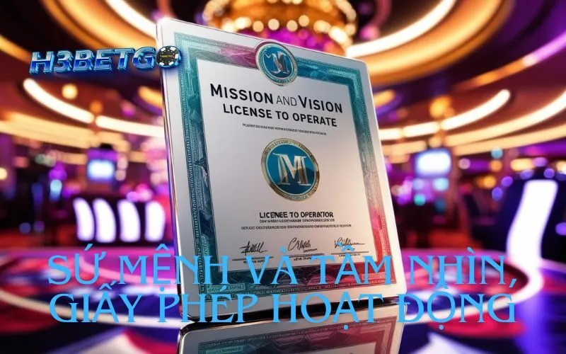 Sứ mệnh và tầm nhìn, giấy phép hoạt động