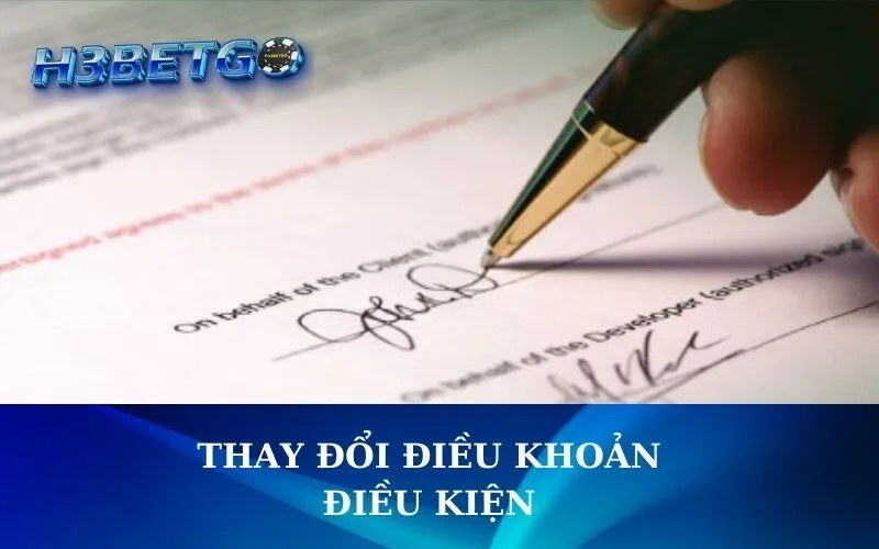 Thay Đổi Điều Khoản Điều Kiện